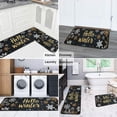 thumbnail image 3 of Kitchen Rug Set of 2 Non Slip Christmas Kitchen Mats for Floor,Merry Christmas Hello Winter Snowflake Rugs for Kitchen Floor for Bathroom,Room Cooking (47x17+30x17 Inches), 3 of 6