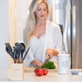 thumbnail image 5 of 20 Pcs Silicone Kitchen Cooking Utensils Set YUKKA Holder Black Gray, 5 of 8