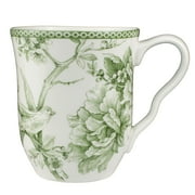 222 Fifth Adelaide Moss 16-Piece Porcelain Dinnerware Set, Green