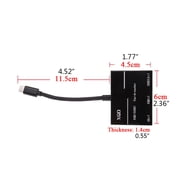3-in-1 XQD Card Reader High-Speed USB 3.0 Universal Type-C to XQD/SD Card Reader for Computer Expansion Headers