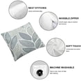 thumbnail image 4 of BANET  Throw Pillow Cases Cozy Fleece Falling Dahlia Floral Flowers Petals Decorative Cushion Covers for Couch Bed Sofa Farmhouse Decoration White, 4 of 5