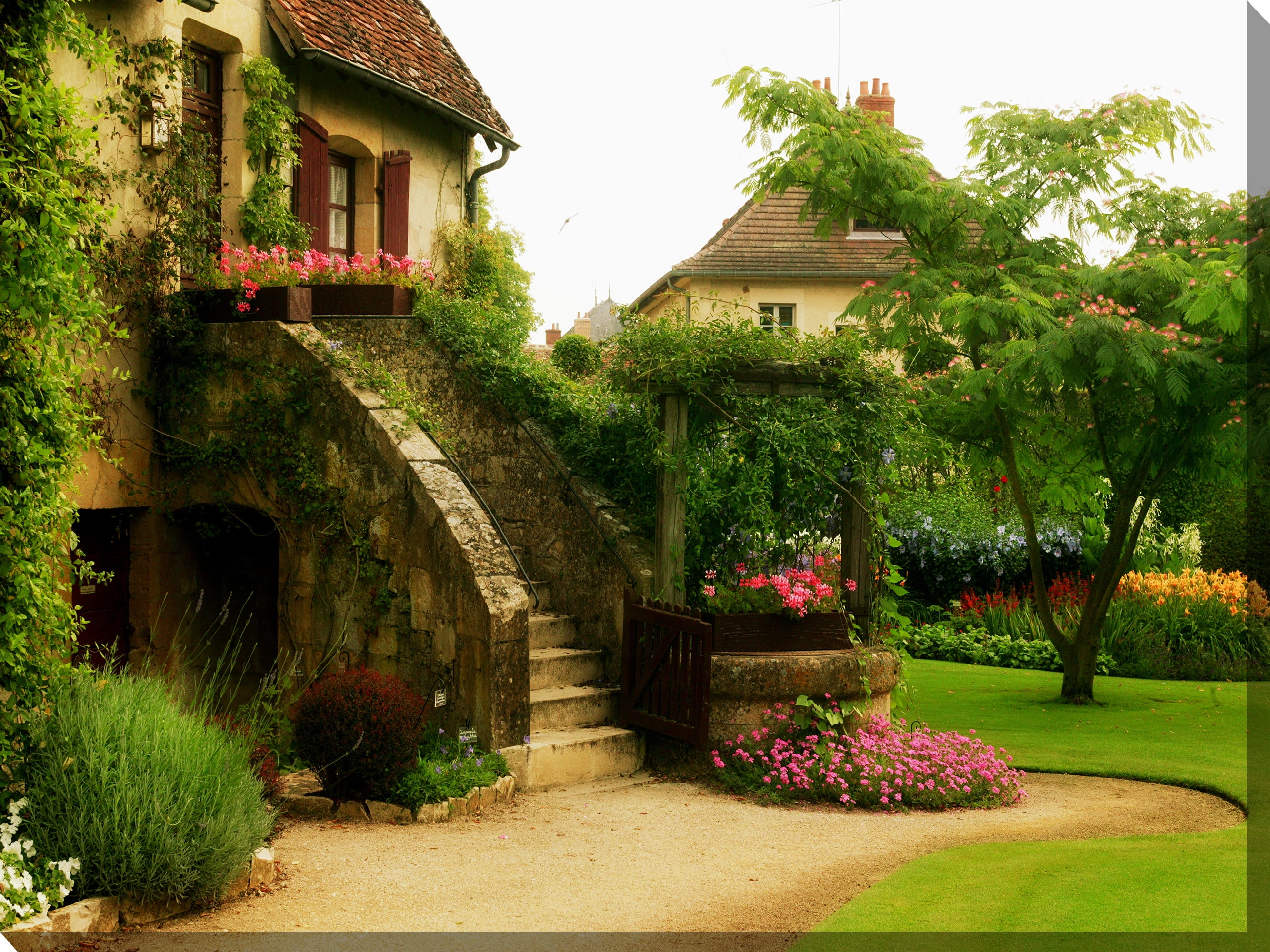 Outdoor Waterproof and Weatherproof Wall Canvas Art, L'ESCALIER