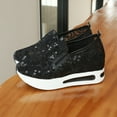 thumbnail image 7 of Women's Casual Shoes Ladies Fashion Breathable Mmesh Sequin Decoration Thick Soled Casual Sports Rocking Shoes, 7 of 7