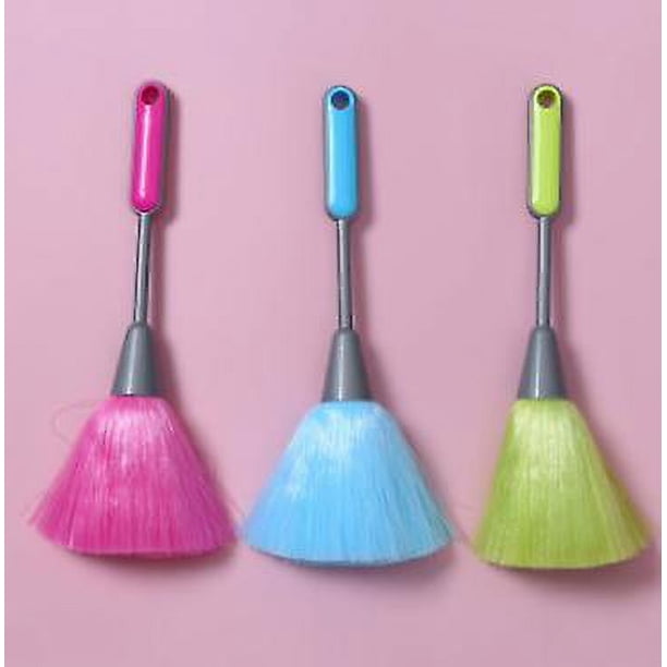 Paquete de 3 cepillos de microfibra esponjosos y delicados para cocina, cepillo para teclado de ordenador portátil, herramienta limpiadora de pantalla, minivarita para quitar el polvo (azul, verd