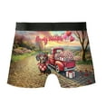 thumbnail image 2 of Be My Valentine's Dachshund Truck Full of Love Flower Balloon All Over Print Boxer Briefs Underwear for Men Dad Wiener Dog Lover Gifts Idea - 02029, 2 of 6