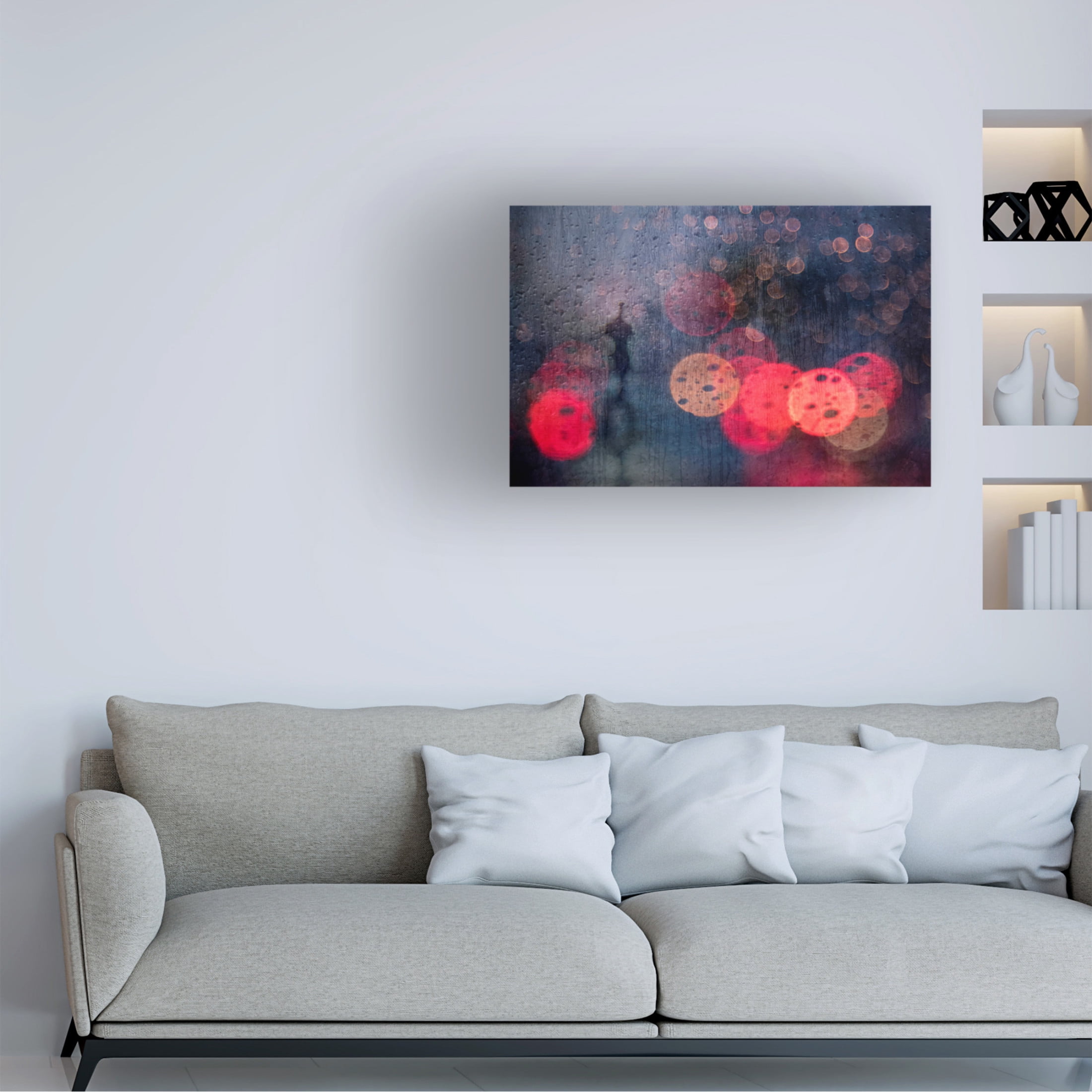 Canvas Wall Art - Ekkachai Khemkum 'Somewhere Down The Road' Wall Art for Living Room, Bedroom, or Office Décor by Trademark Fine Art - 32 x 22 Inches