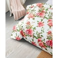 thumbnail image 5 of DaDa Bedding Romantic Roses Lovely Spring Pink Floral Duvet Cover Set w/ Pillow Cases (JHW-879), 5 of 8