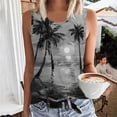 thumbnail image 2 of bnaln Women Vest Top Plus Size Strappy Ladies Tank Tops Cami Camisoles Blouses Boho Hawaii Floral Vests Beachwear Ladies Casual Sleeveless Shirts Funny Baggy Tanks T-Shirts, 2 of 5