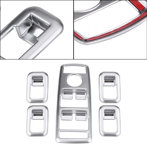 Window Switch Panel Trim, Interior Window Control Panel Frame Scratch Resistant For Car