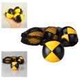 thumbnail image 4 of 3x pelota de malabarismo suave Sunnimix con bolsa de almacenamiento Amarillo negro, 4 of 7