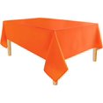 thumbnail image 2 of Pumpkin Orange Rectangle Tablecloth - Waterproof and Spillproof Washable Fabric Table Cloth for Dining Room Kitchen Party and Outdoor, 60 x 84 Inch, 2 of 6