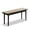 Black + Solid Wood + Wood, variant on Mid-Century Modern Woven Bench, Solid Wood Entryway Bench with Handwoven Seat, Rattan Accent Bench for Bedroom, Living Room, Hallway and(47.24" W x11.02 D x 16.93" H) End of Bed