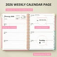 thumbnail image 2 of 2026 Planner(Jan-Dec.2026,6.3"x8.5"),Annual Weekly Monthly Planner with Calendar Tabs,Agenda Schedule Planner for School Office,Home,Personal Supplies, 2 of 7