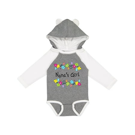 

Inktastic Nanas Girl- bright flowers Gift Baby Girl Long Sleeve Bodysuit