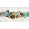 thumbnail image 2 of Reeves, Tom 24x14 Gold Ornate Wood Framed with Double Matting Museum Art Print Titled - Glided Stones I, 2 of 4