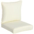 thumbnail image 1 of Outdoor Patio Chair Cushions Deep Seat Replacement Patio Cushions Set White, 1 of 9
