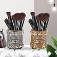 thumbnail image 2 of Organizador de brochas de maquillaje hecho de europeo Bling plata Gloria colección de almacenamiento de cosméticos, 2 of 5