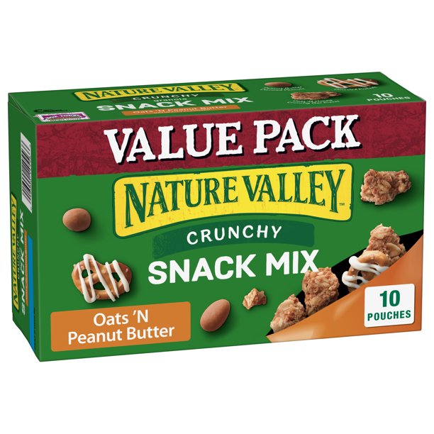 Nature Valley Crunchy Oats 'N Peanut Butter Snack Mix 10 Count