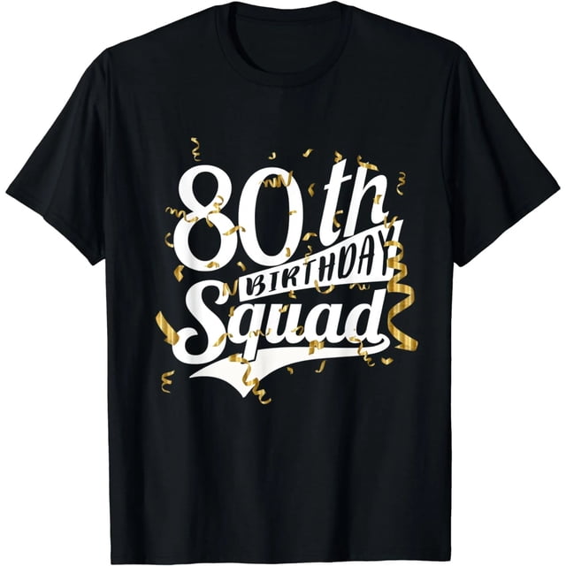 Playera de Cumpleaños 80 Aniversario para Mujer - Divertida, Viaje, Cuello Redondo, Manga Corta, Estampado