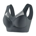 thumbnail image 1 of zuwimk Sports Bras for Women,Women's Super Soft Wireless Lightly Lined Comfort Bra Gray,XL, 1 of 3