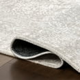thumbnail image 4 of nuLOOM Khaleesi Medallion Machine Washable Area Rug, 2' 6" x 8', Runner, Light Grey, 4 of 8