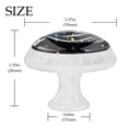 thumbnail image 4 of 4 Pcs Round White Knobs for Kitchen Cabinet Cupboard Dresser Bookcase Galaxy Planet Drawer Pulls Handles Home Decor, 4 of 8