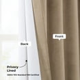 thumbnail image 5 of Half Price Drapes Museum Taupe Heritage Plush Velvet Room Darkening Curtains (1 Panel), 50W X 120L, 5 of 10
