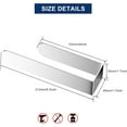 thumbnail image 3 of HUFEEOH 2 Pack Adhesive Hand Towel Holder, Sticky Towel Bar Towel Holder Wall Mounted, Stainless Steel Kitchen Towel Holder Hand Towel Rack for Bahtroom Hotel RV Kitchen (Polished Silver), 3 of 8