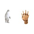 thumbnail image 1 of Escultura de pingüino, estatua de animal, adorno de mesa, escultura de mano, material de resina, adecuada para dormitorio, sala de estar, oficina, reg, 1 of 8