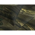 thumbnail image 4 of Ambesonne Fantasy Quilted Bedspread Set 3 Pcs, Mystery Girl Huge Snake, Queen Size, Green Brown Cinnamon, 4 of 5