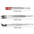 thumbnail image 5 of 3Pcs Tweezers Precision Set Coated Long Tweezers, for Craft Laboratory Industry Hobby Tweezers Pliers Jewelry Tools, 5 of 6