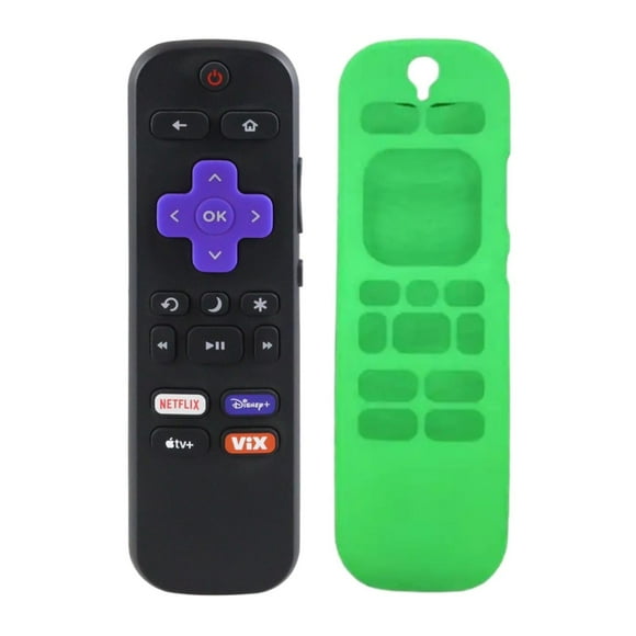 Control Compatible Con Pantalla Hisense Roku Tv Mas Funda negro 16 Genérica Genérica Control Compatible Con Pantalla Hisense Roku Tv Mas Funda