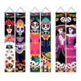 thumbnail image 2 of Bandera del Día de los muertos mexicana para colgar al aire libre, señal de porche colgante, fantasma aterrador de Halloween, accesorios decorativos, decoración del hogar, 180x30cm, 2 of 4