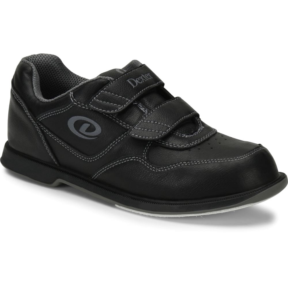 dexter men's v strap bowling shoes, black, 13
