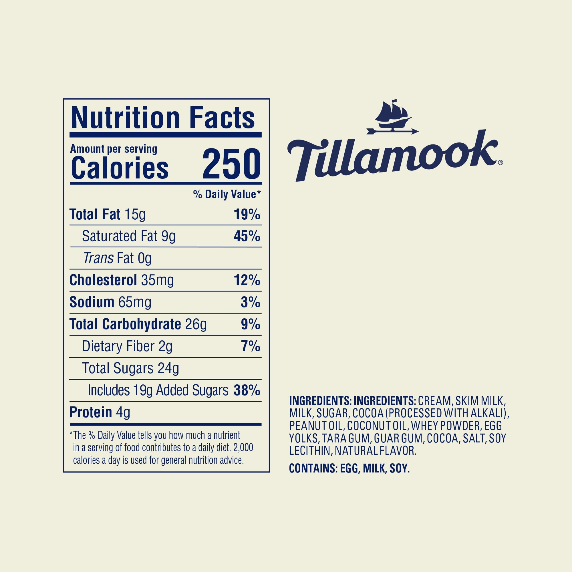 Tillamook Mudslide Chocolate Ice Cream, 56 oz, 1.75 Qt