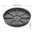 thumbnail image 2 of Unique Bargains Plant Pot Saucers 7.5 Inch, 6 Pack Plastic Round Plant Pot Flower Drip Tray, Gray, 2 of 6