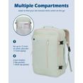 thumbnail image 4 of Hynes Eagle 38L Flight Approved Carry-On, Multi-Purpose Travel Backpack, Mint Green, 4 of 8