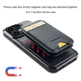 thumbnail image 3 of Allytechgroup Case for iPhone 12 Mini with Detachable Cards Holder, RFID Blocking 2 In 1 Wallet Case with Kickstand Shockproof Back Cover Shell for iPhone 12 Mini, Black, 3 of 6