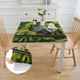 thumbnail image 2 of WYYP Birds Trees Bushes Square Tablecloth Full Width Single-Sided Printing 100% Polyester Fiber 46*46, 2 of 8