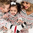 thumbnail image 3 of Christmas Pyjamas for Family Mother Father Kids Matching Outfit Elk Print 2 Pieces Suit Sleepwear Baby Romper Xmas Family Look, 3 of 4