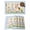 Blue Brown, variant on Placemats Set of 4, Happy Easter Bunny Woven Placemat, Linen Place Mats for Kitchen/Dining Tables, Spring Floral Burlap Sage Green Plaid Washable Table Mats for Party