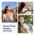 thumbnail image 3 of Aecooly Slim Portable Fan, Thin Handheld Fan, USB Rechargeable Mini, Personal [24H Max Cooling Time], Battery Powered Small Foldable Pocket for Travel, Summer, Gifts for Women&Men, Girls -Beige, 3 of 7