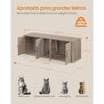 thumbnail image 4 of Mueble Arenero Feandrea Greige Mélange para 2 Gatos, 4 of 7