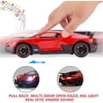 thumbnail image 2 of Coche de juguete fundido a presión, modelo de aleación de zinc, coche de juguete extraíble, escala 1/32 - Regalo para niños pequeños, niños y niñas (rojo), 2 of 5