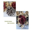 thumbnail image 4 of Ankereame Christmas Candle Ring Wreath - 2 Pack Holiday Centerpiece with Artificial Roses & Pinecones, Festive Home Mantel Table Decor, 4 of 6