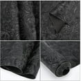 thumbnail image 5 of 1.5 Yards×11.9 Inch Solid Color Embossed PU Leather Sheets Textured Vintage Floral Pattern PU Leather Fabric Sheets for DIY Earrings Upholstery Sewing Crafts Purse Bag Making (Black), 5 of 8