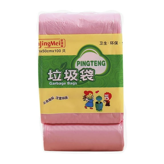 Zeyigg 5 Rolls Disposable Household Trash Bags, Thickened Kitchen Garbage Bags with Drawstring, 13 Gallon Classified Waste Bags for Recycling Sorting, High Density Leakproof,A