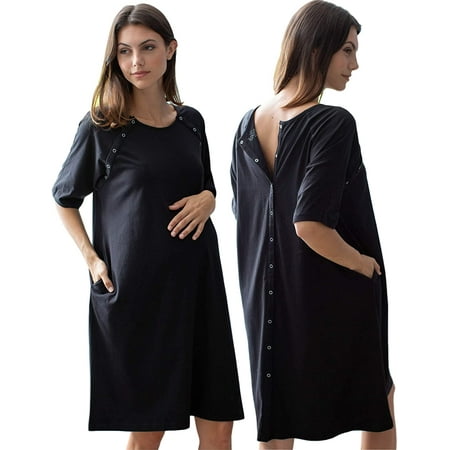 

Baby Be Mine Delivery/Labor/Nursing Nightgown Women s Maternity Hospital Gown/Sleepwear for Breastfeeding Nursing Gown For Women Delivery Gown Maternity Gown