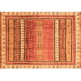 thumbnail image 1 of Ahgly Company Indoor Rectangle Abstract Orange Modern Area Rugs, 5' x 7', 1 of 4
