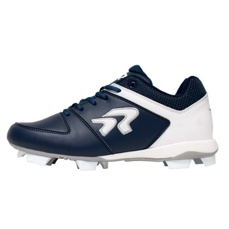 UPC: 0840238707971 | Ringor Flite Women s Softball Cleats Navy | White Size 6.5